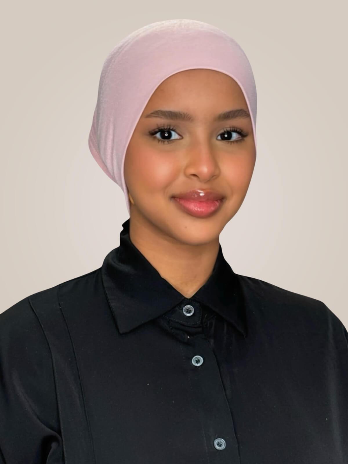 Premium Cotton Underscarf-Blush Rose