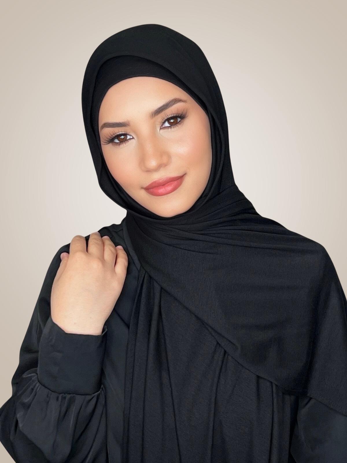 Classic Jersey hijab-Black
