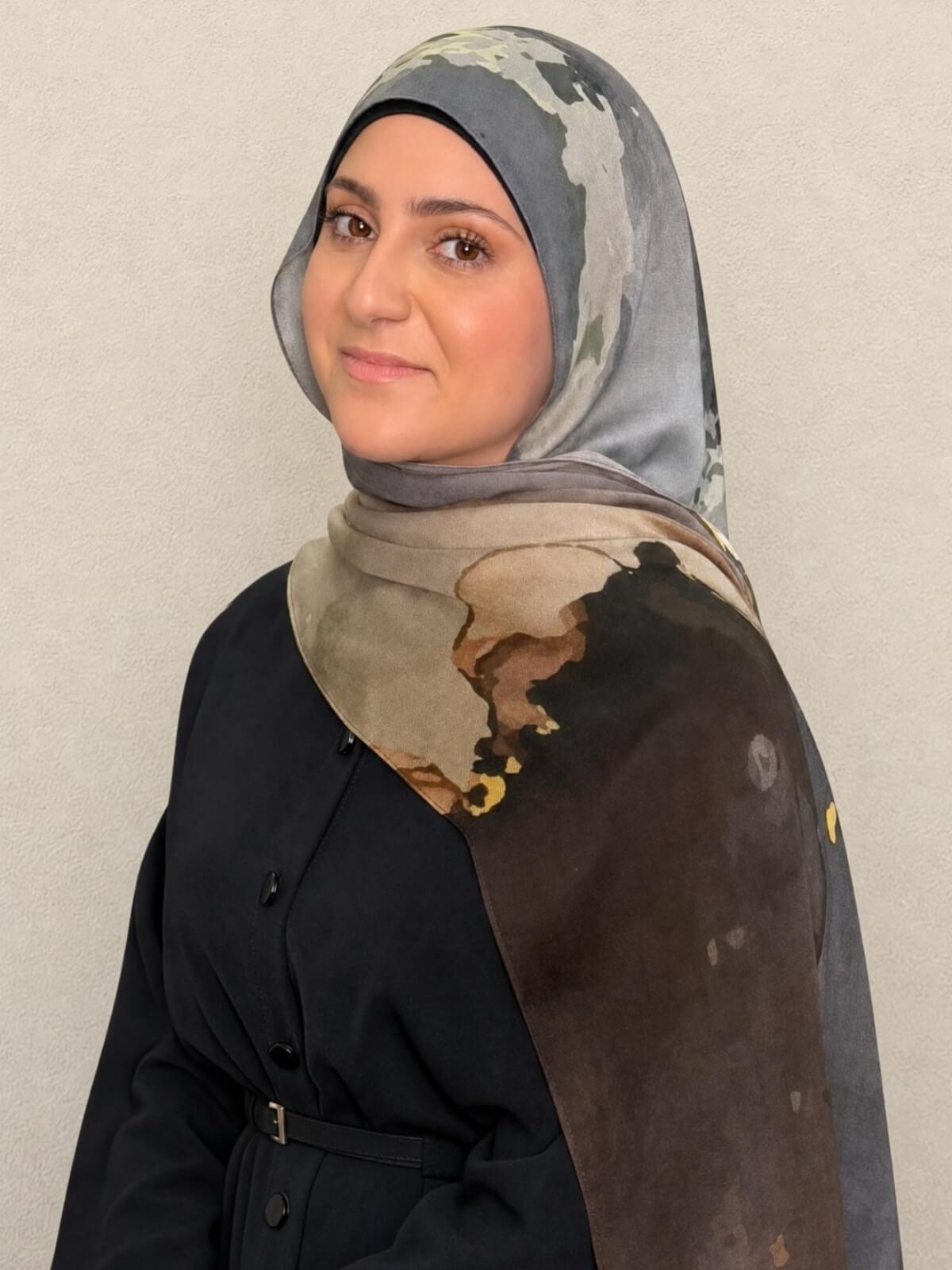 Modish Girl Print Modal Hijab-Beirut Bronze