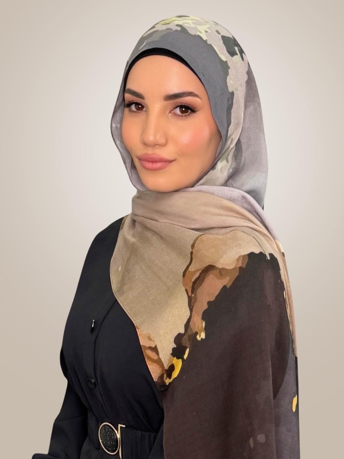 Print Modal Hijab-Beirut Bronze