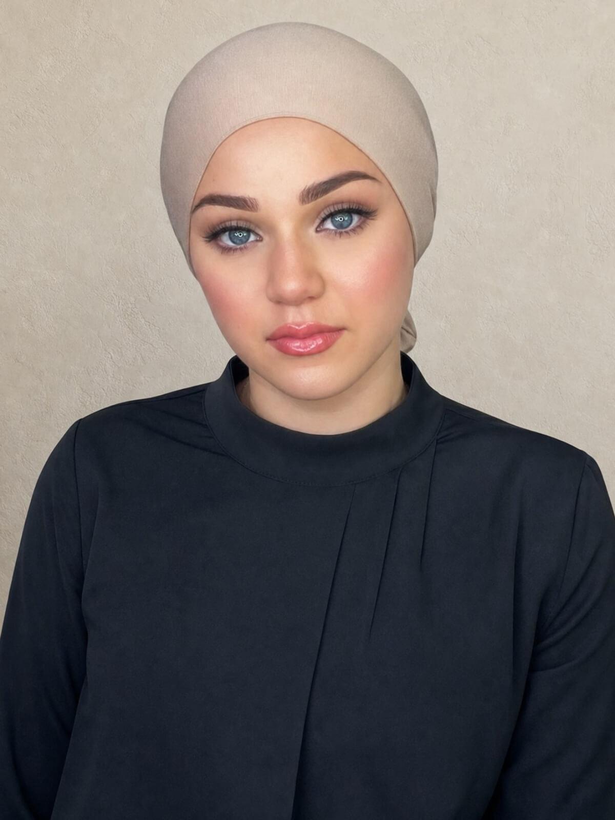 Tie Back Underscarf-Warm Taupe