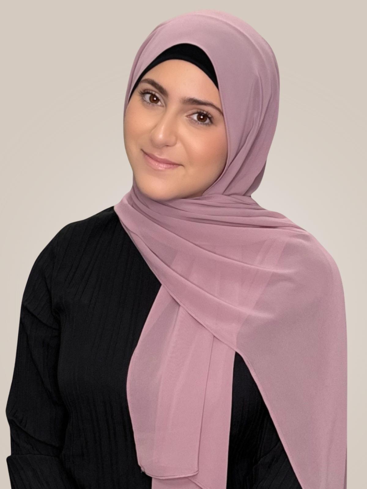 Modish Girl Luxury Chiffon Hijab-Orchid