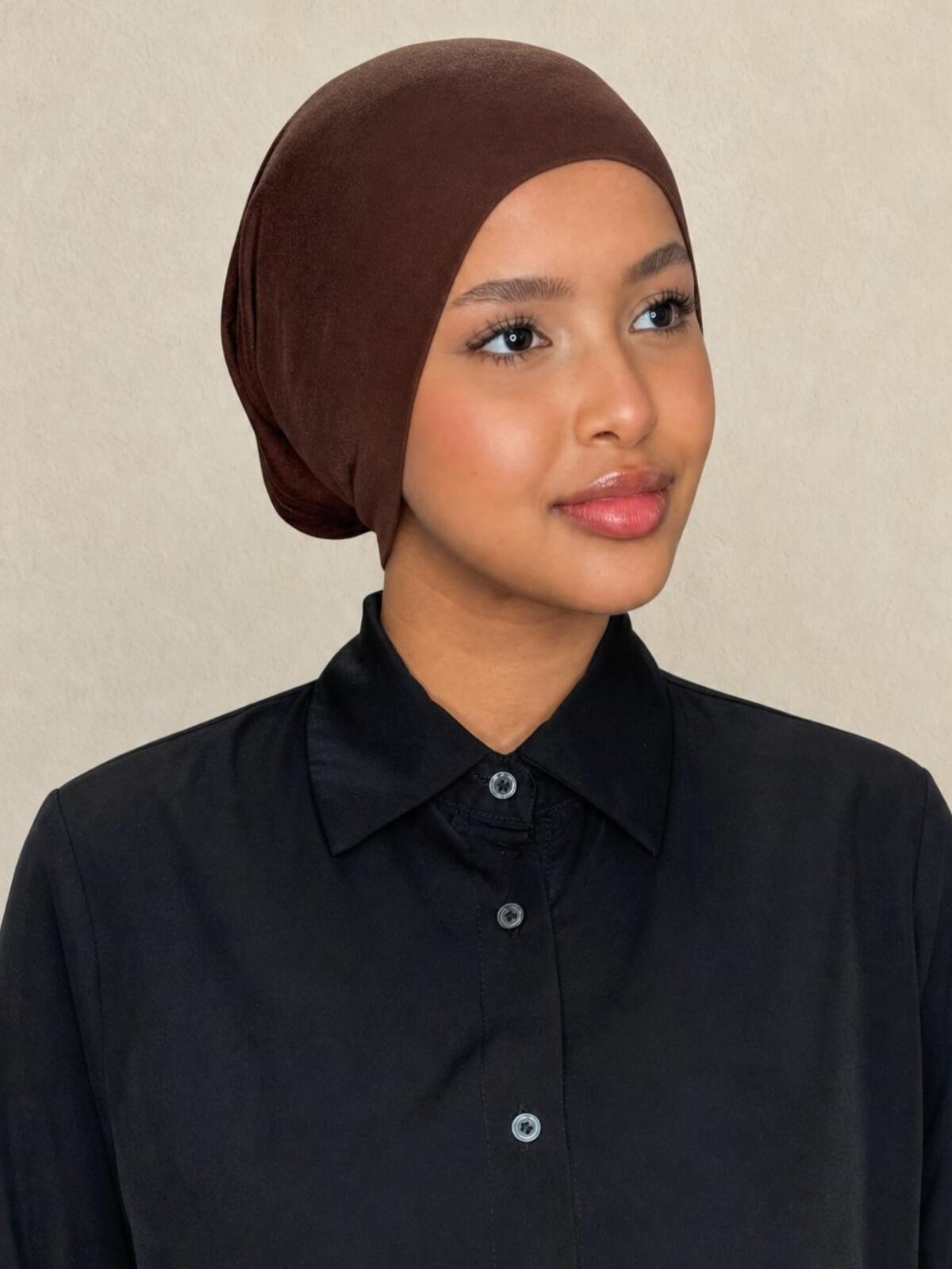 Premium Cotton Underscarf-Umber