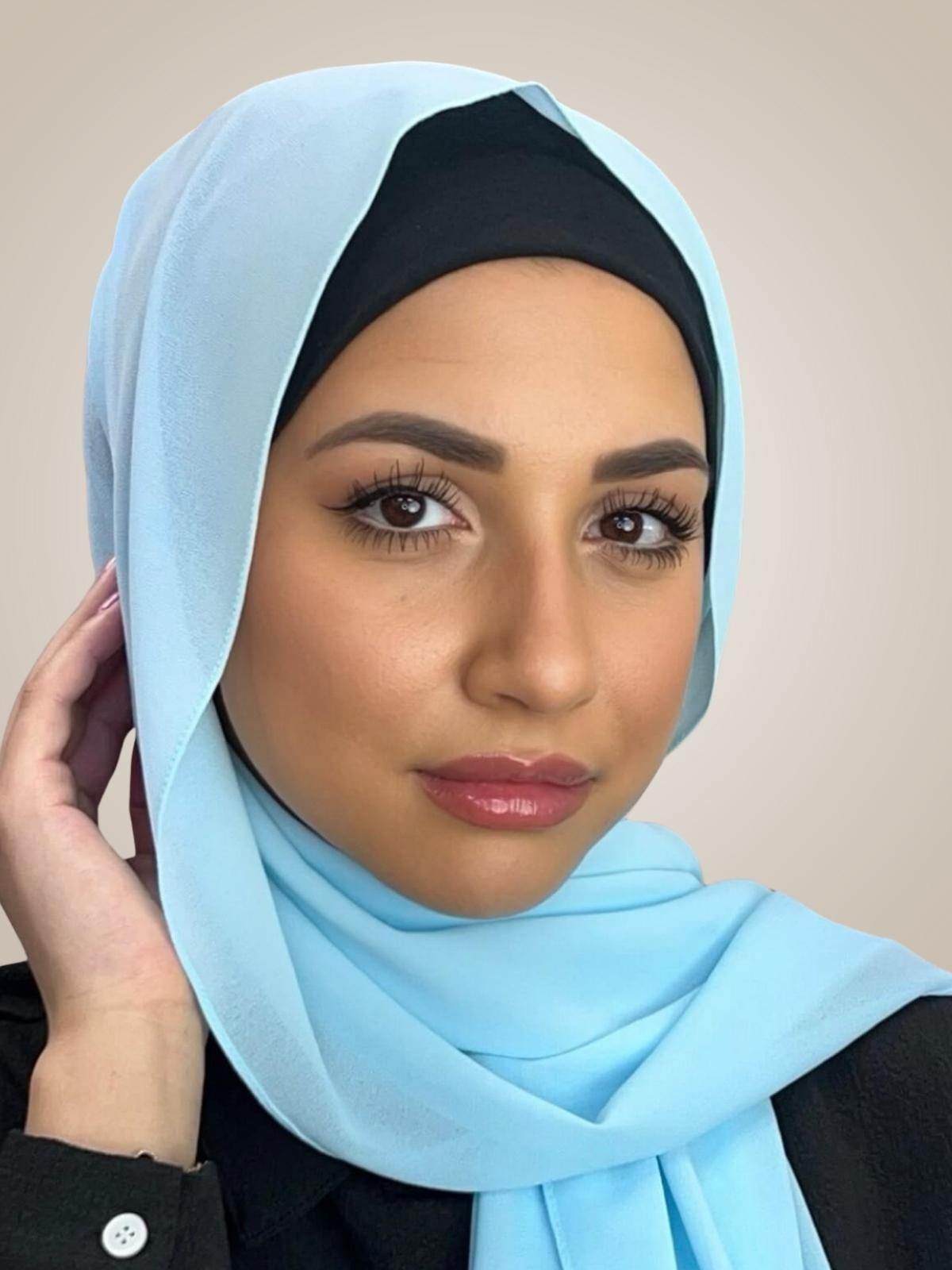Classic Chiffon Hijab-Sky Blue