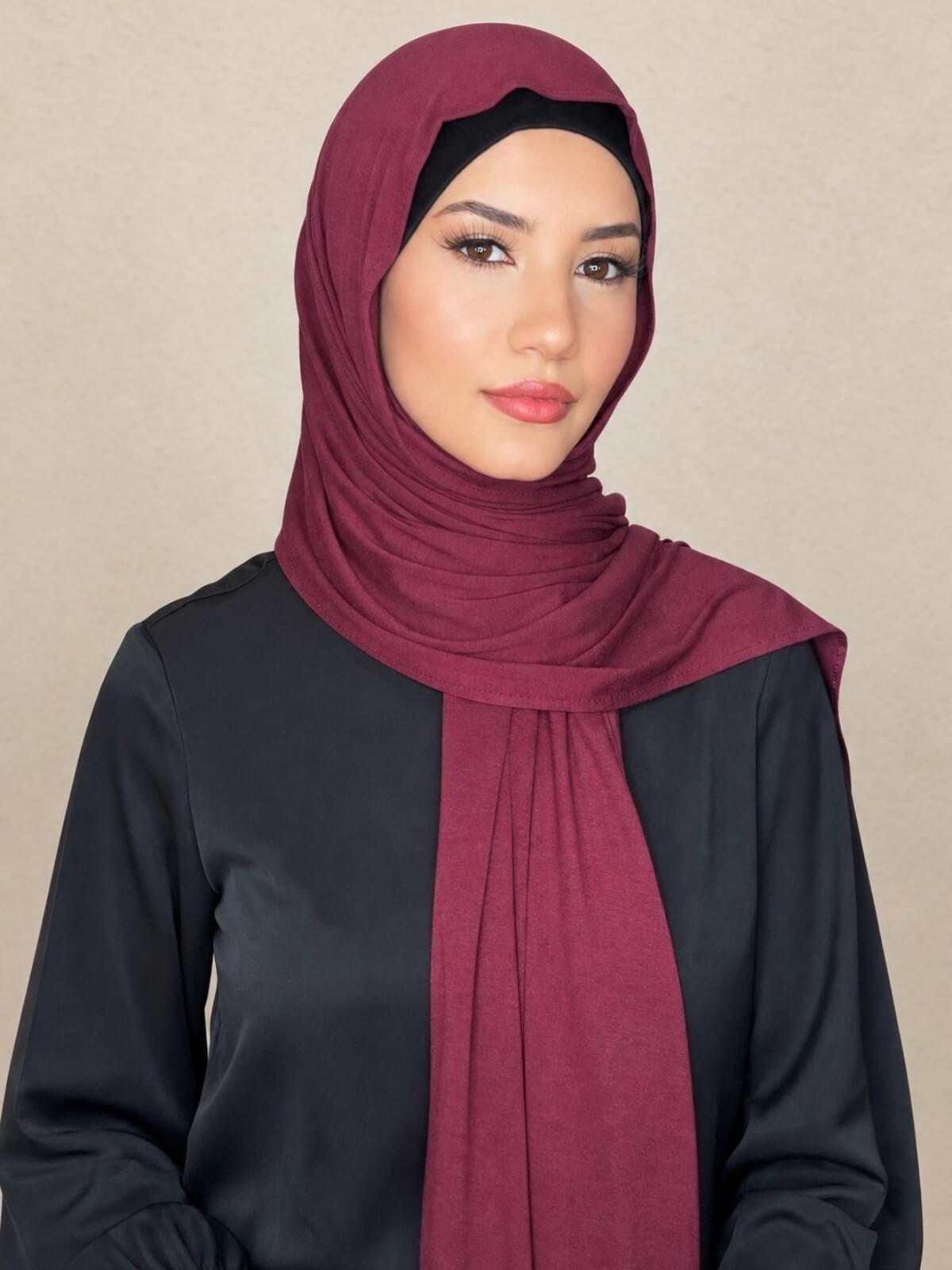 Classic Jersey Hijab-Plum
