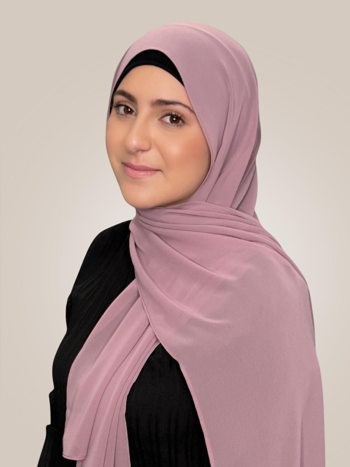 Modish Girl Luxury Chiffon Hijab-Orchid