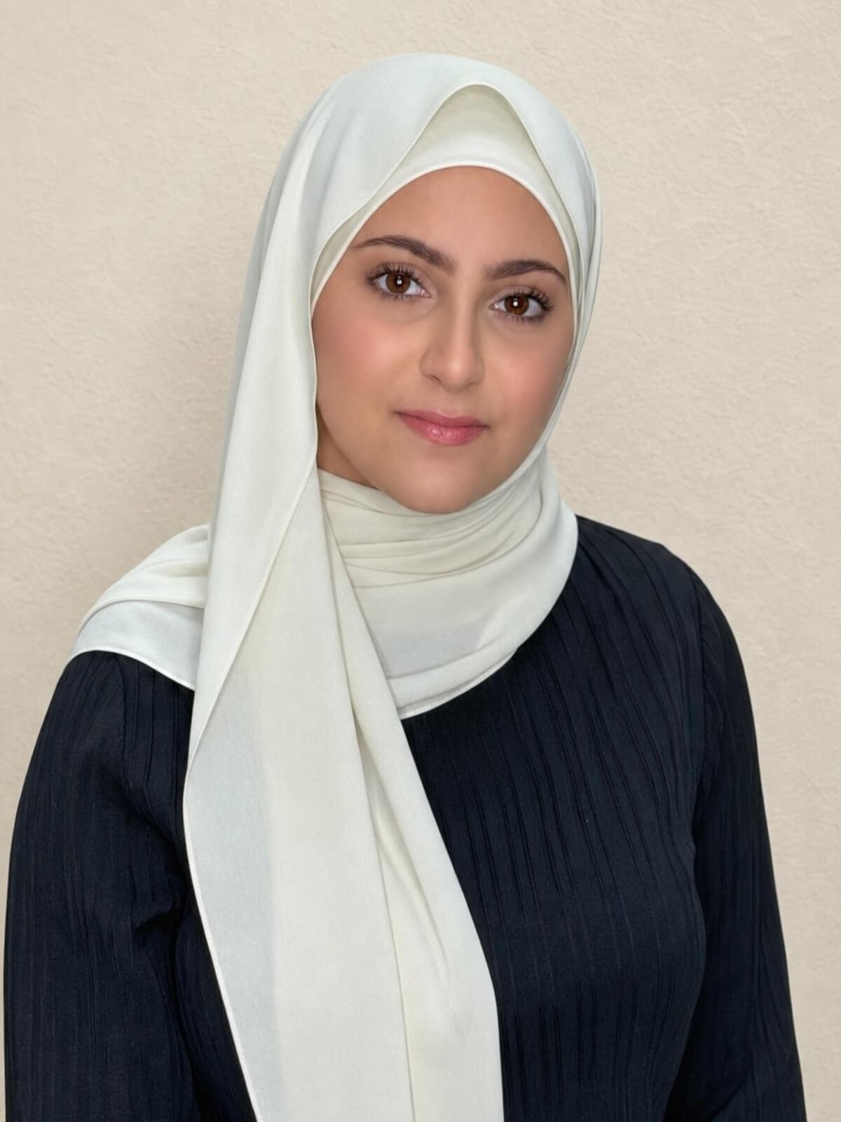 Modish Girl Matching Chiffon Hijab Set-Royal Beige