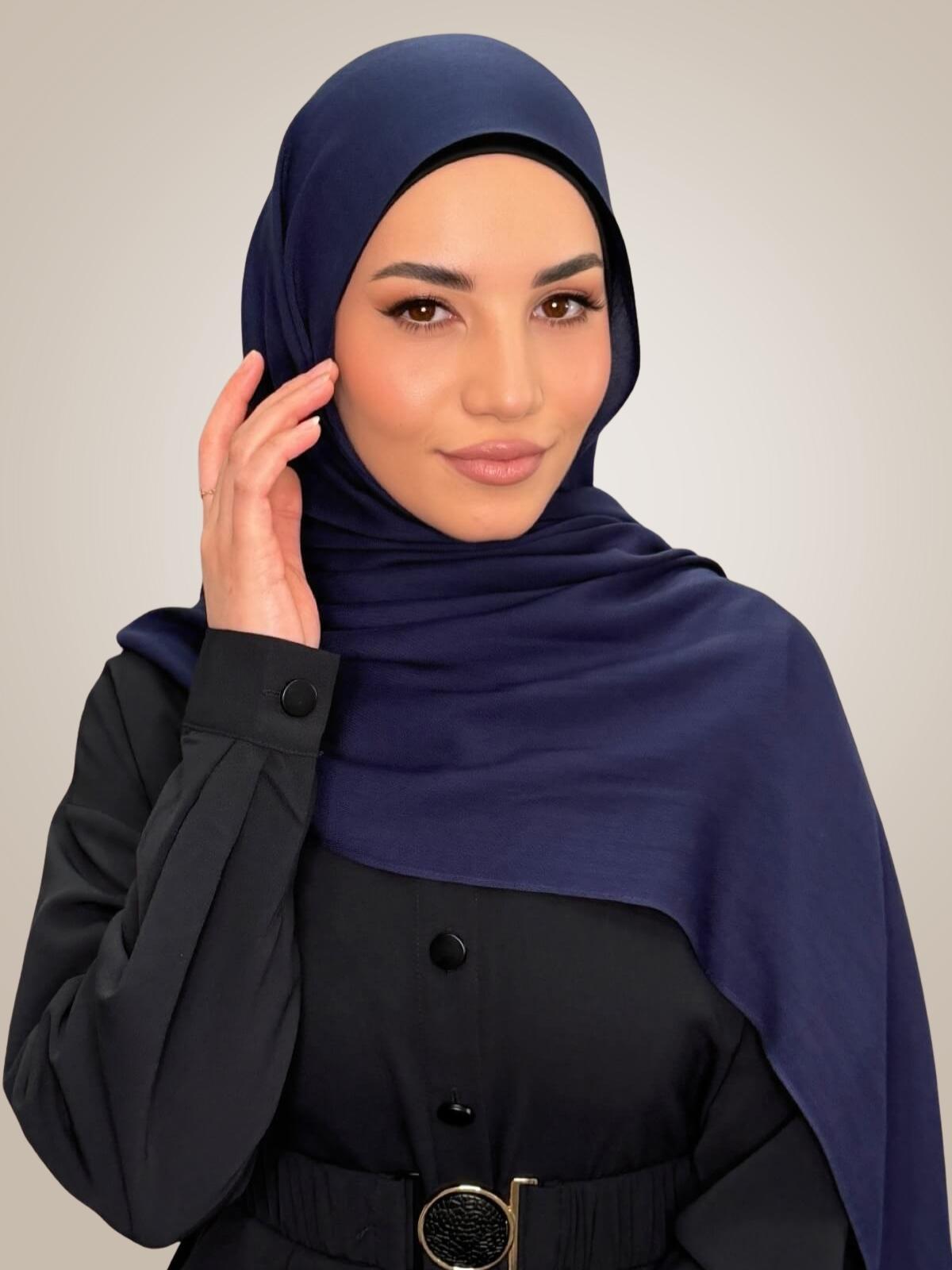 Cotton Modal Hijab-Sea Storm
