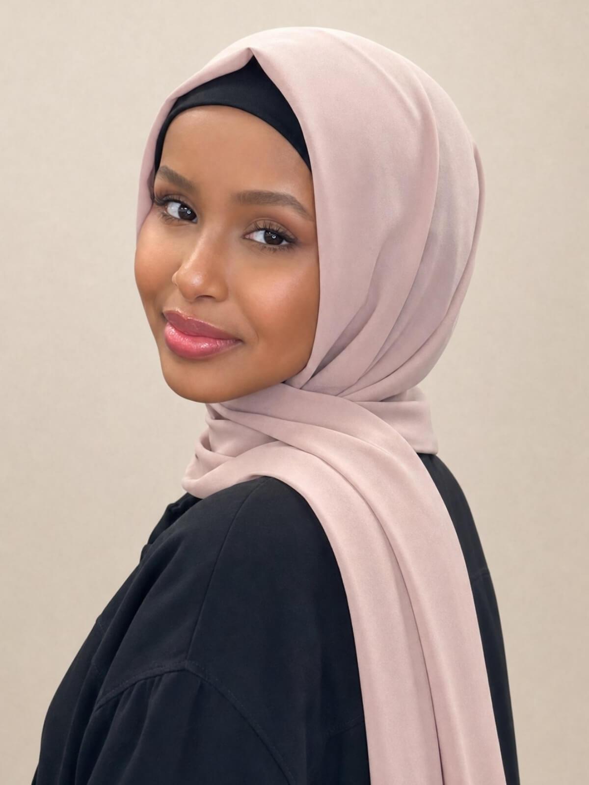 Classic Chiffon Hijab-Blush