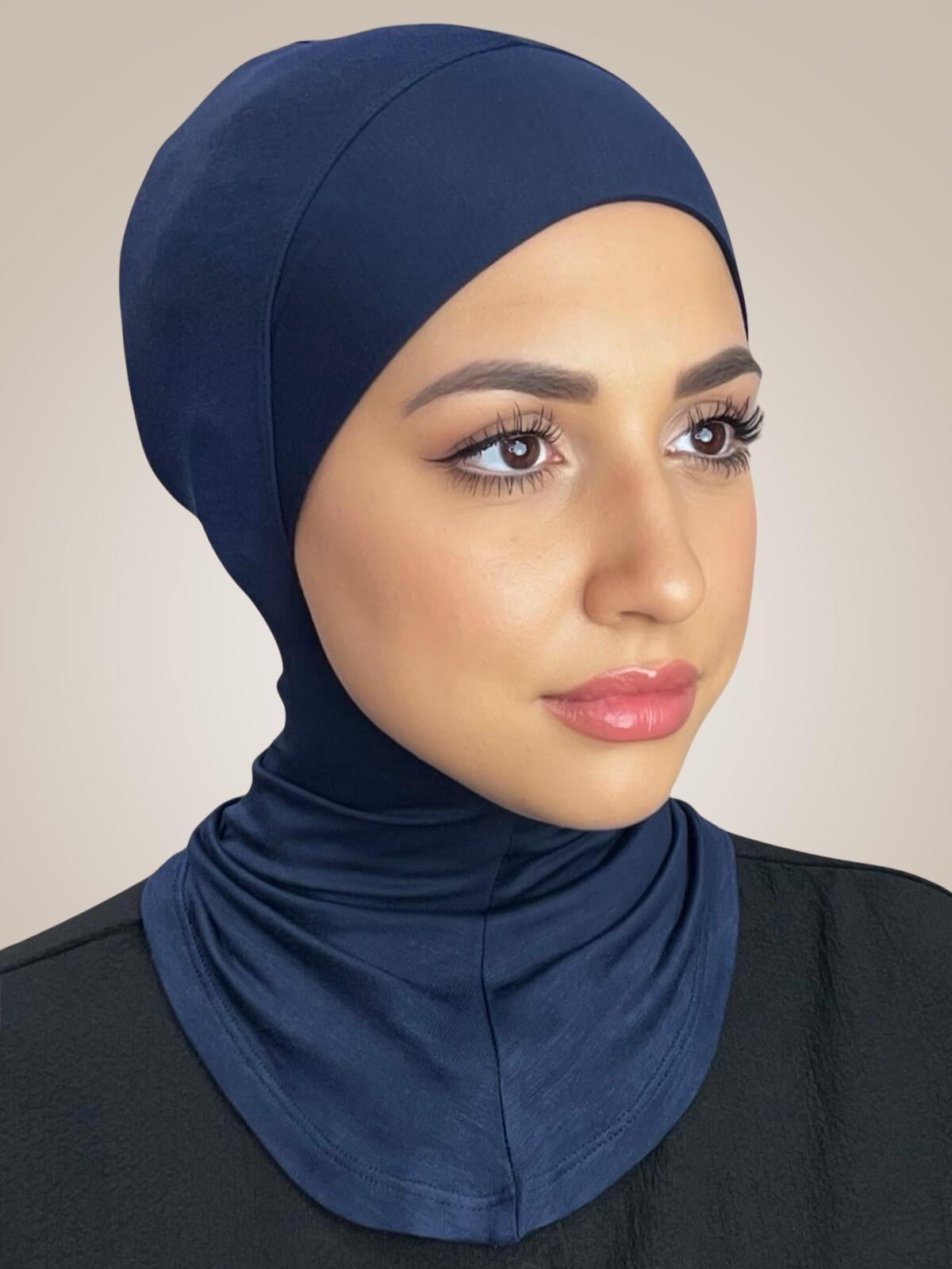 Premium Jersey Full Coverage Underscarf-Navy