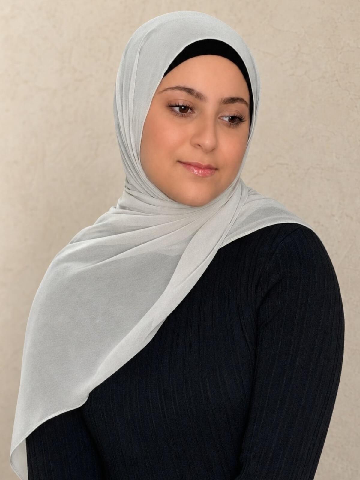 Modish Girl Luxury Chiffon Hijab-Ivory