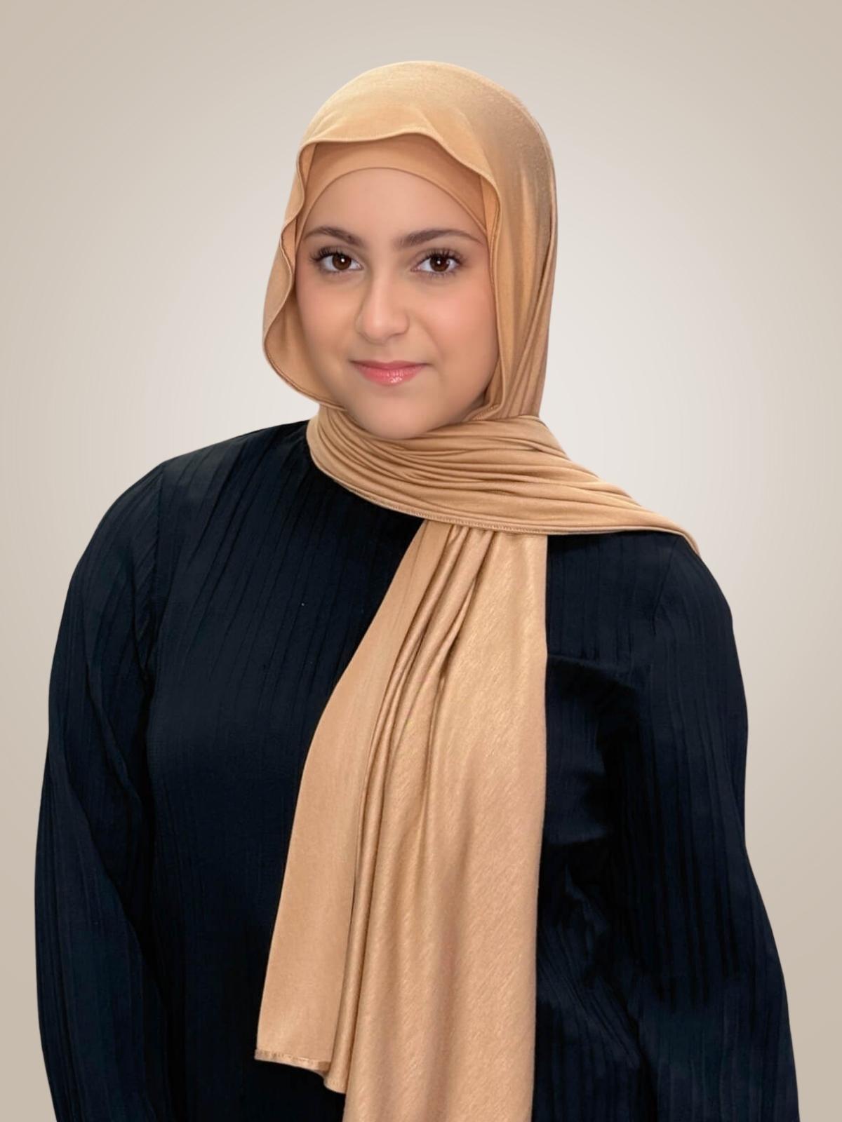 Modish Girl Premium Jersey Hijab-Honey