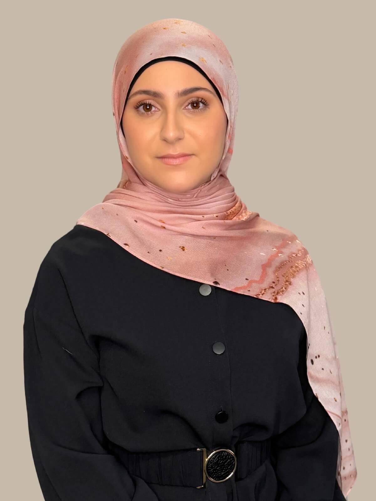 Modish Girl Print Modal Hijab-Malibu Dusk