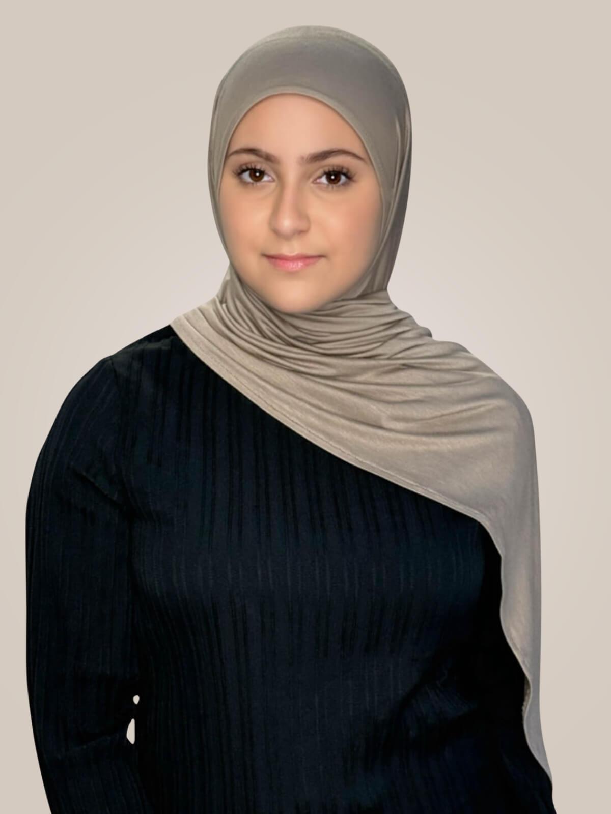 Modish Girl Pre-Sewn Jersey hijab-Desert