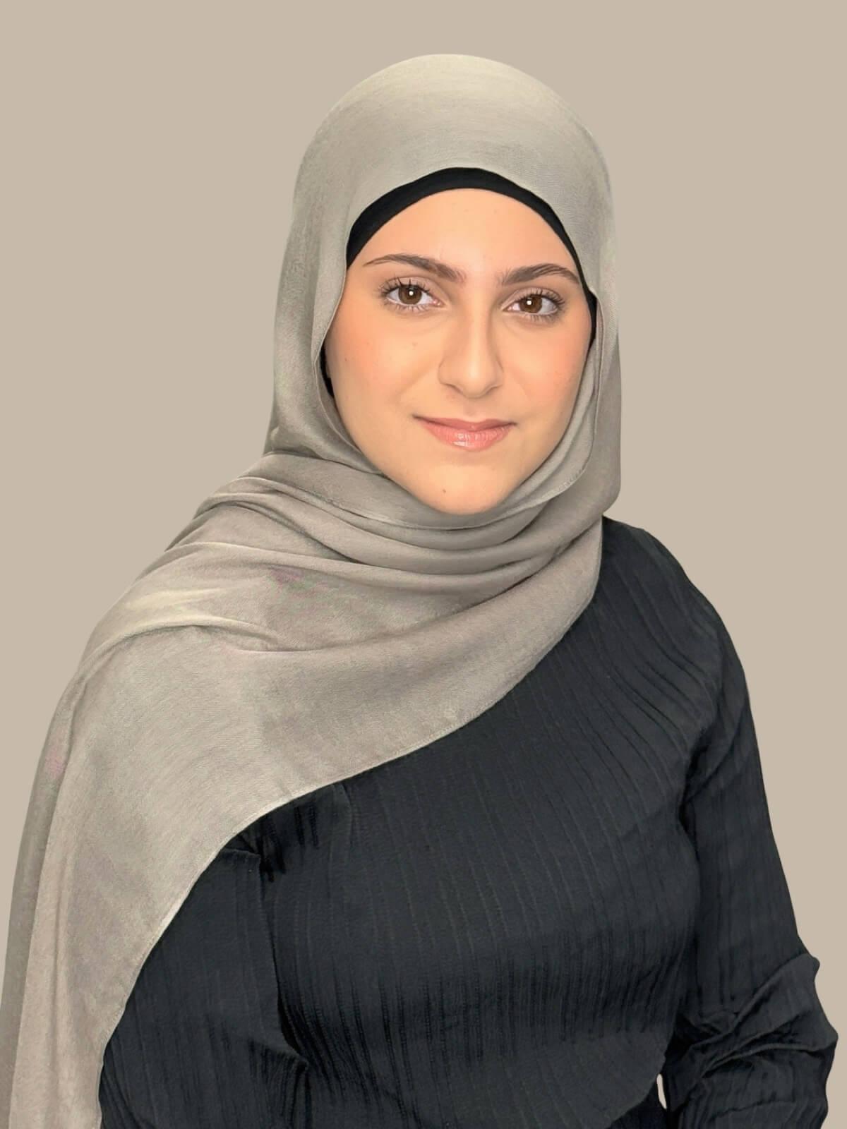 Modish Girl Cotton Modal Hijab-Oak Mist