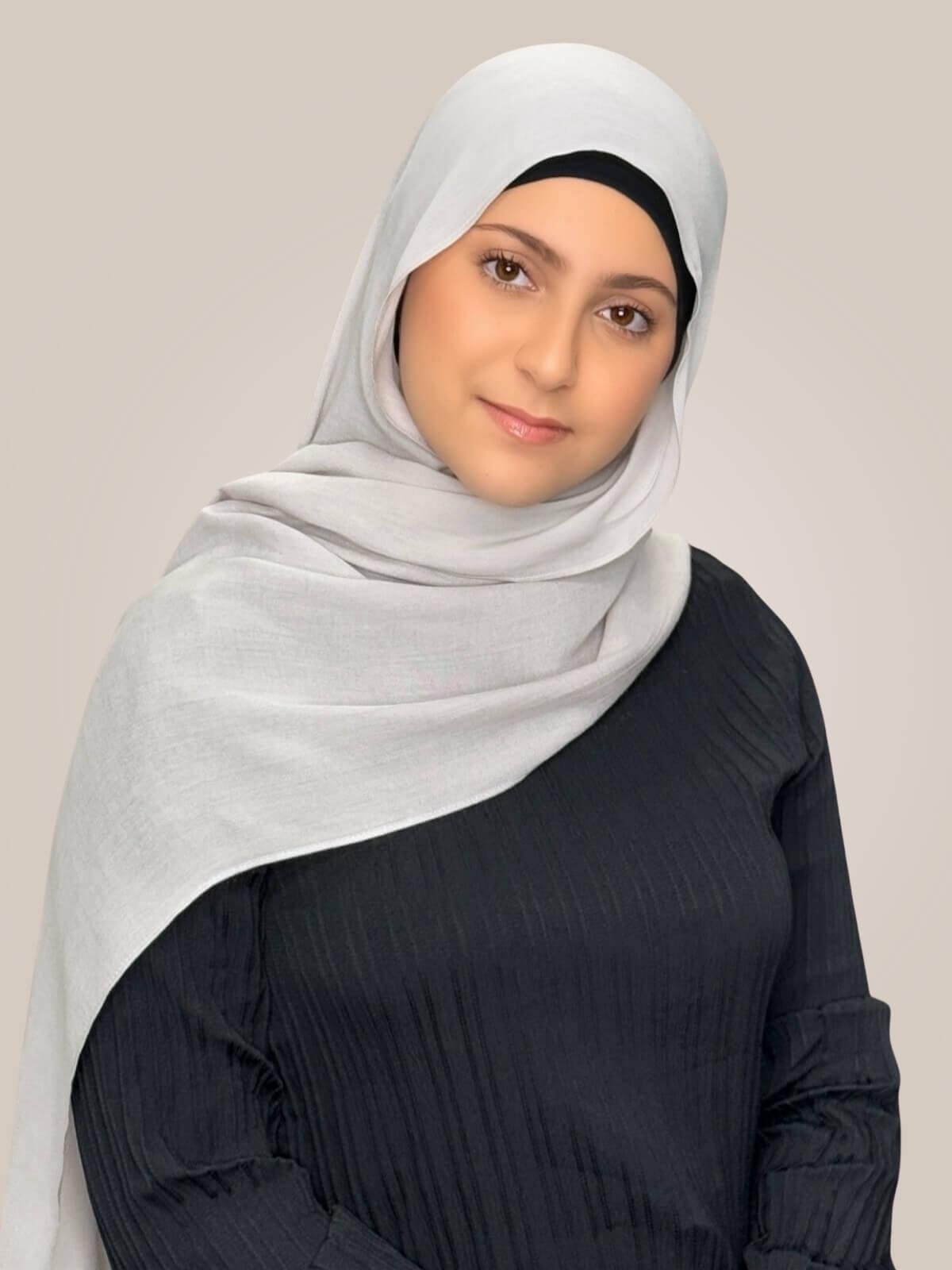 Modish Girl Cotton Modal Hijab-Misty Mink