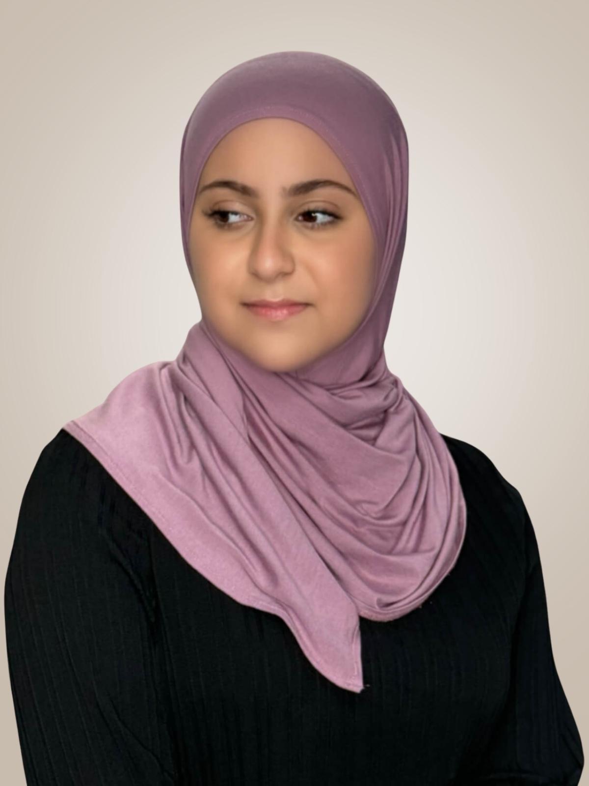 Modish Girl Pre-Sewn jersey hijab-Khaki Rose