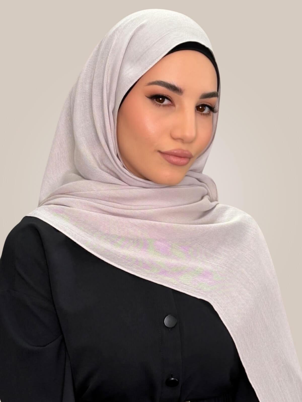Cotton Modal Hijab-Misty Mink