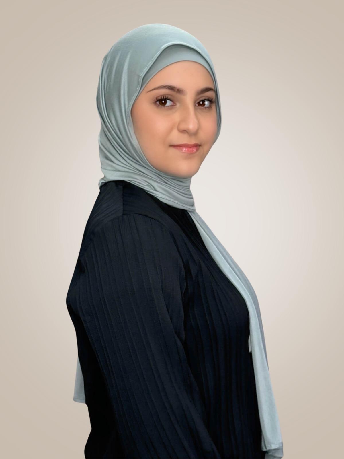 Modish Girl Premium Jersey Hijab-Stone Green