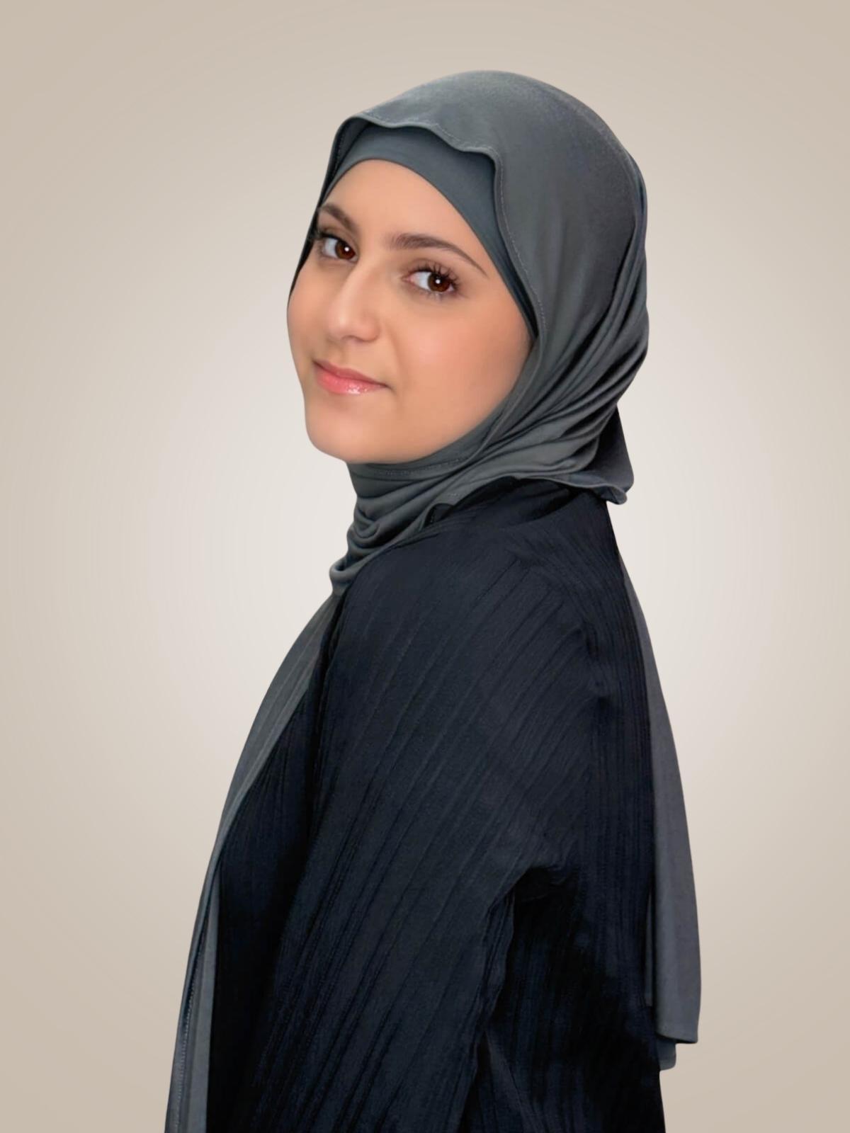 Modish Girl Premium Jersey hijab-Pebble Grey