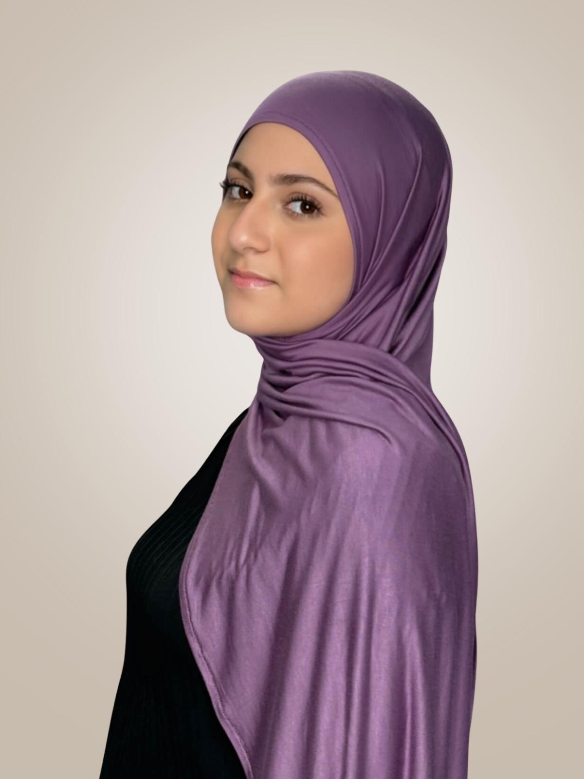 Modish Girl Pre-Sewn Jersey Hijab-Mauve Taupe