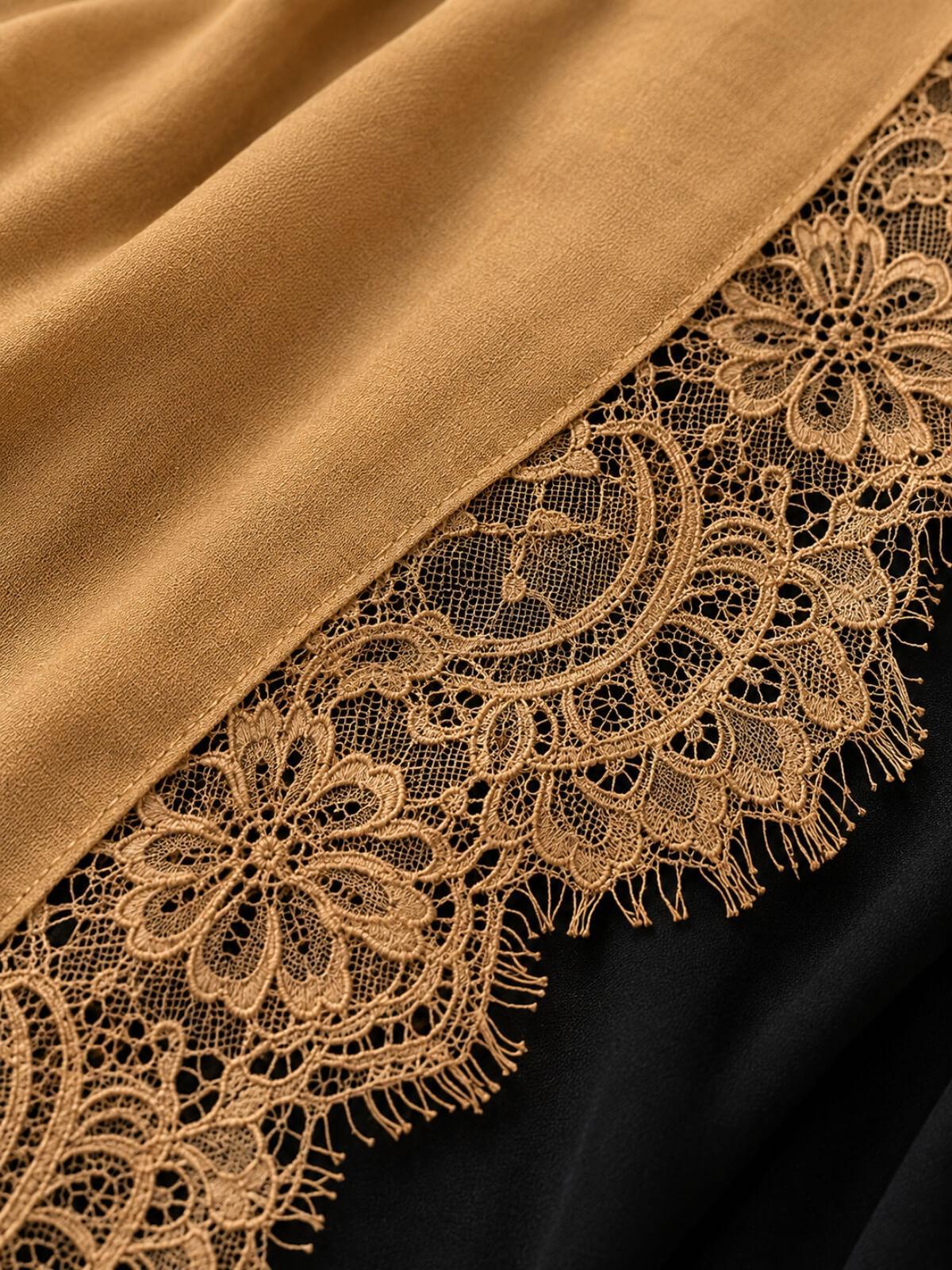 Lace Cotton Modal Hijab-Golden Hour