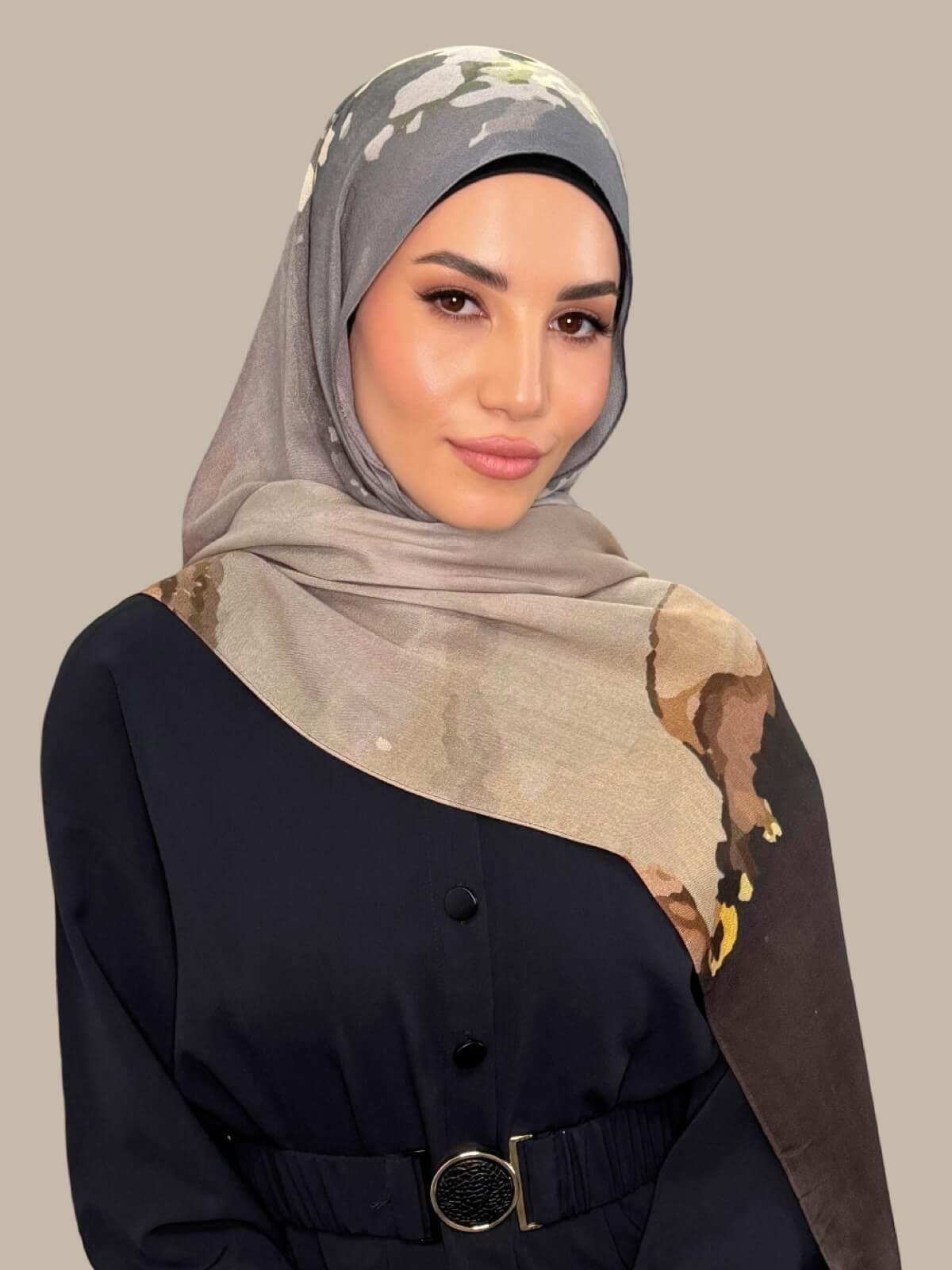 Print Modal Hijab-Beirut Bronze