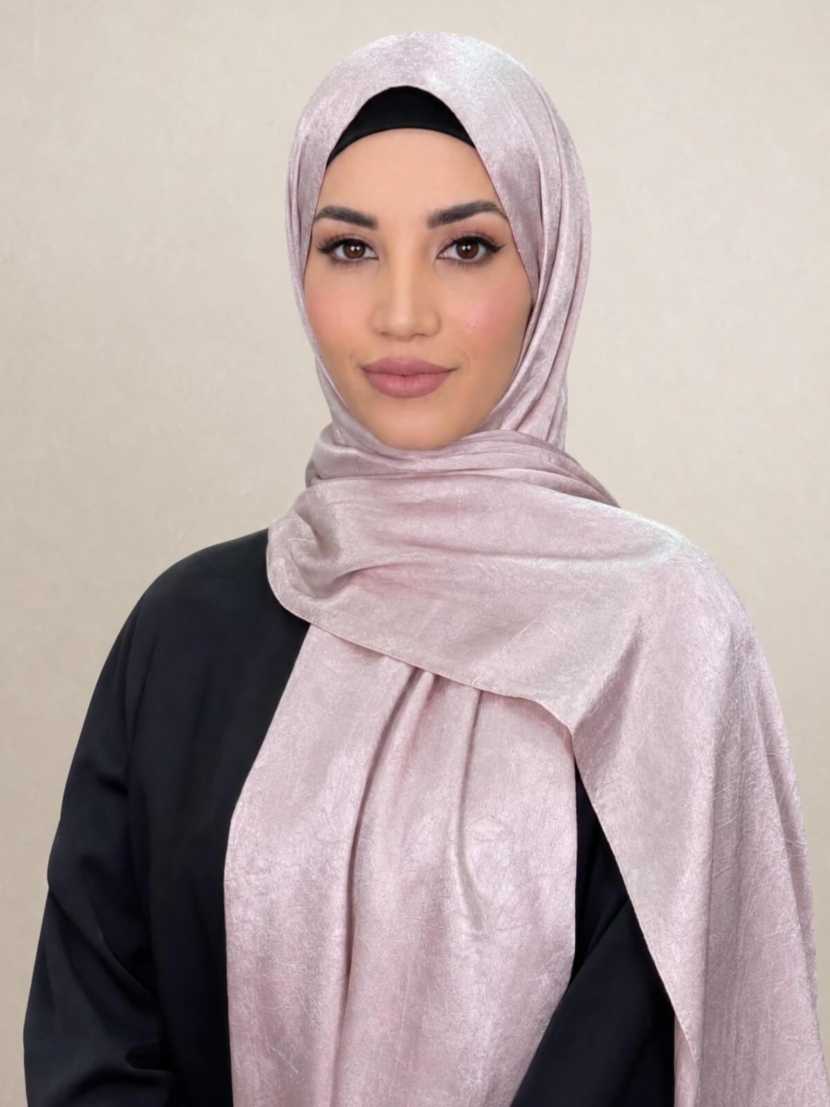 Classic Satin Hijab-Blush
