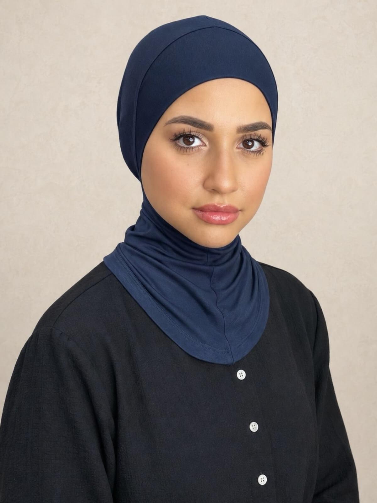 Premium Jersey Full Coverage Underscarf-Navy