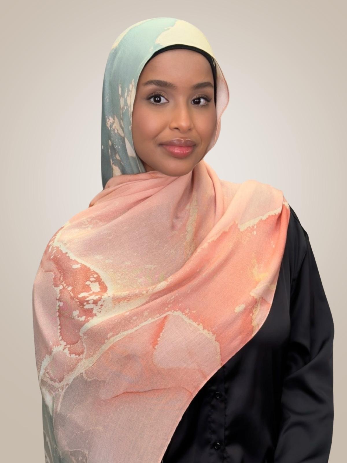 Print Modal Hijab-Sedona Sage