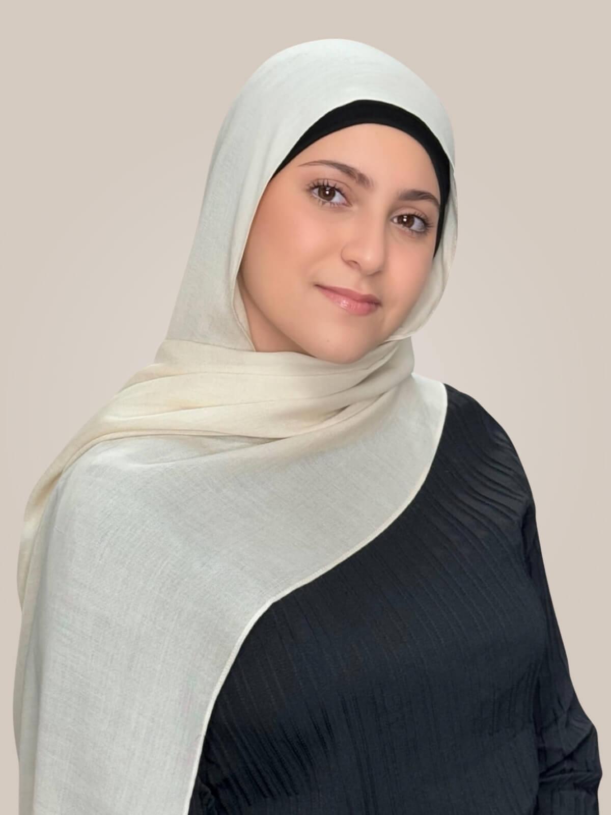 Modish Girl Cotton Modal Hijab-Buttercream