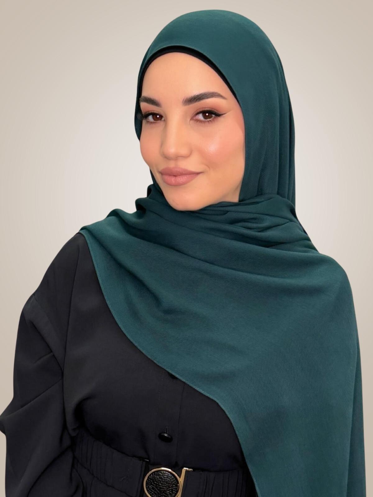 Cotton Modal Hijab-Dark Aqua