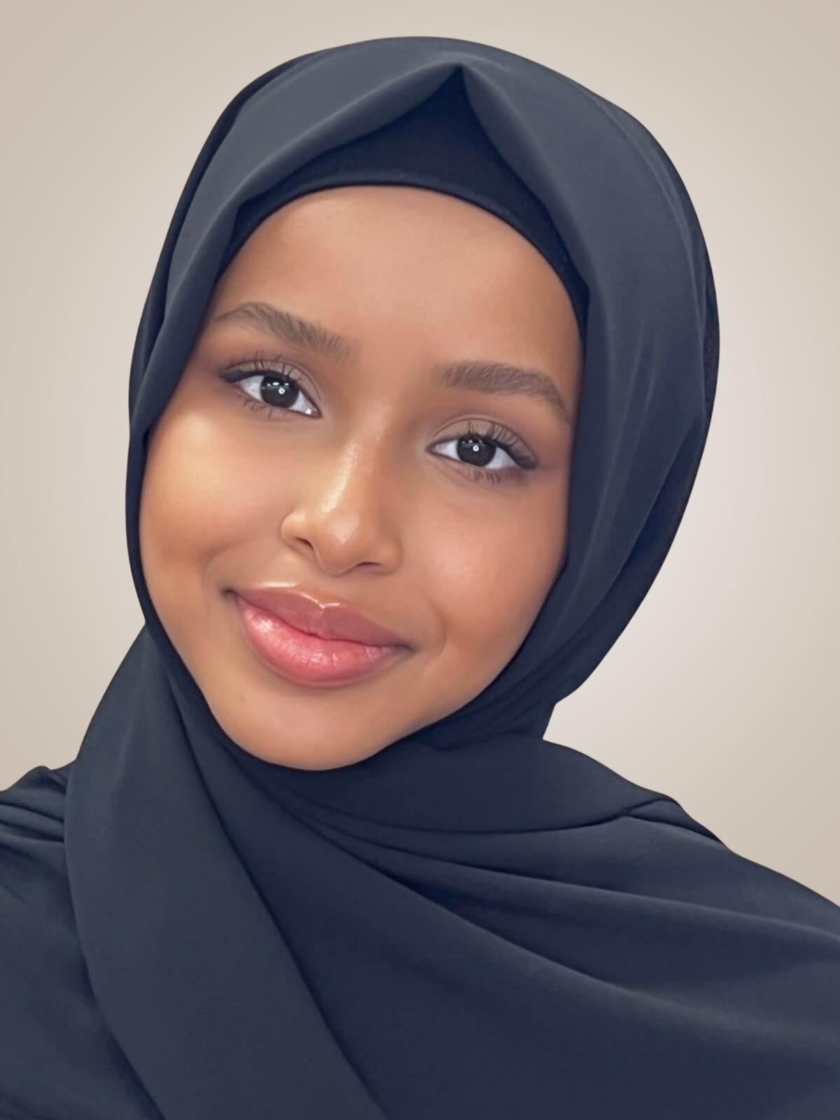 Classic Chiffon Hijab-Black