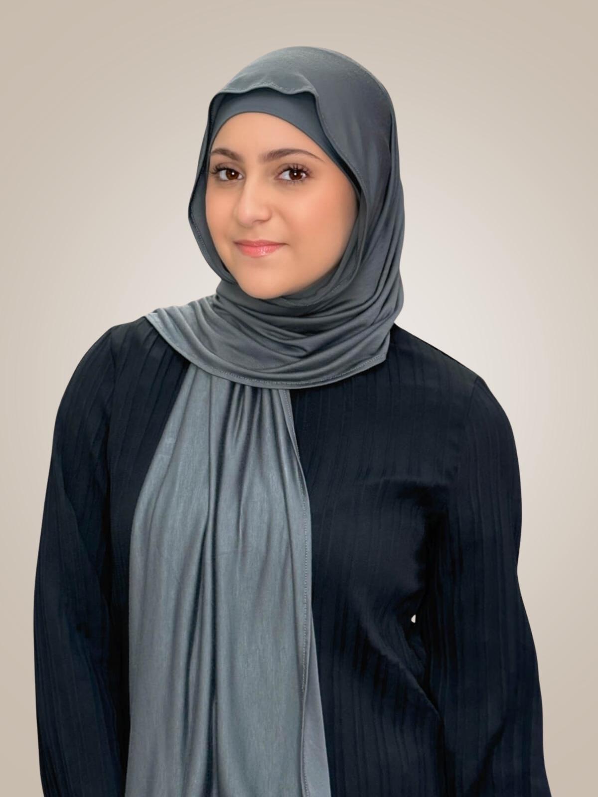 Modish Girl Premium Jersey hijab-Pebble Grey