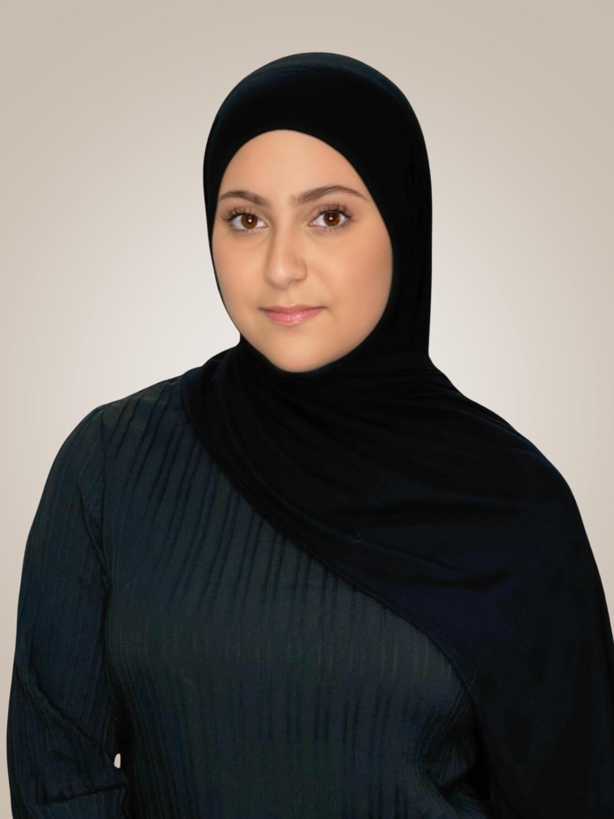 Modish Girl Pre-Sewn Jersey Hijab-Black