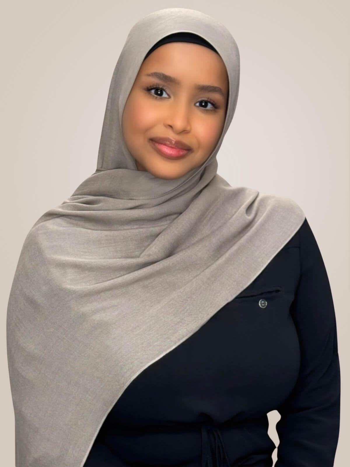 Cotton Modal Hijab-Oak Mist