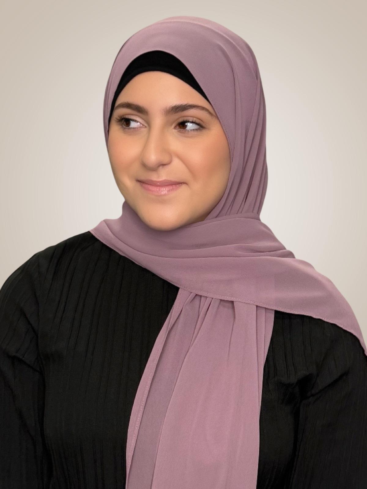 Modish Girl Luxury Chiffon Hijab-Rose Taupe