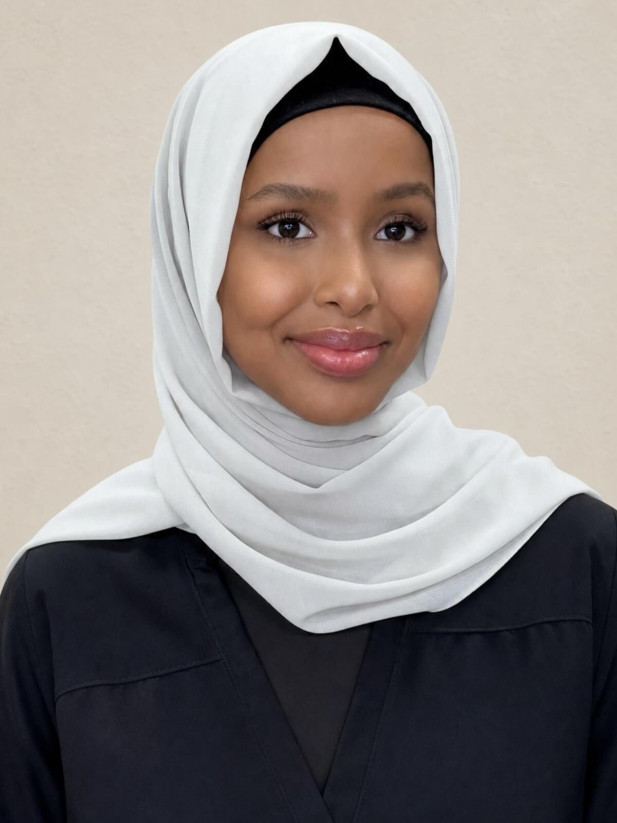 Luxury Chiffon Hijab-Ivory