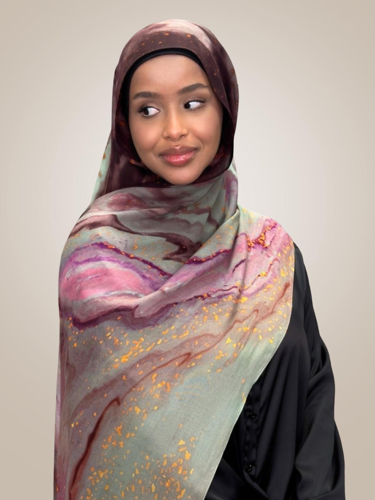 Print Modal Hijab-Rose Mirage