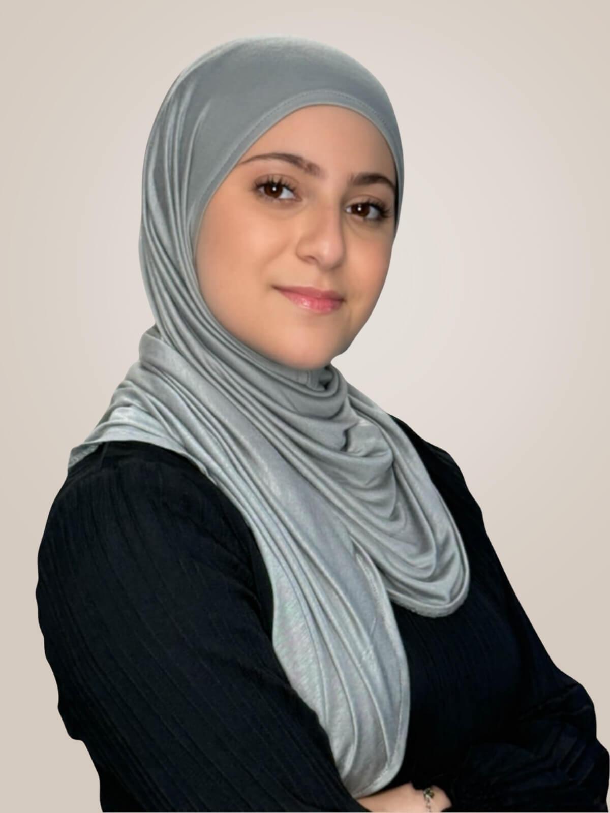 Modish Girl Pre-Sewn Jersey Hijab-Chic Grey