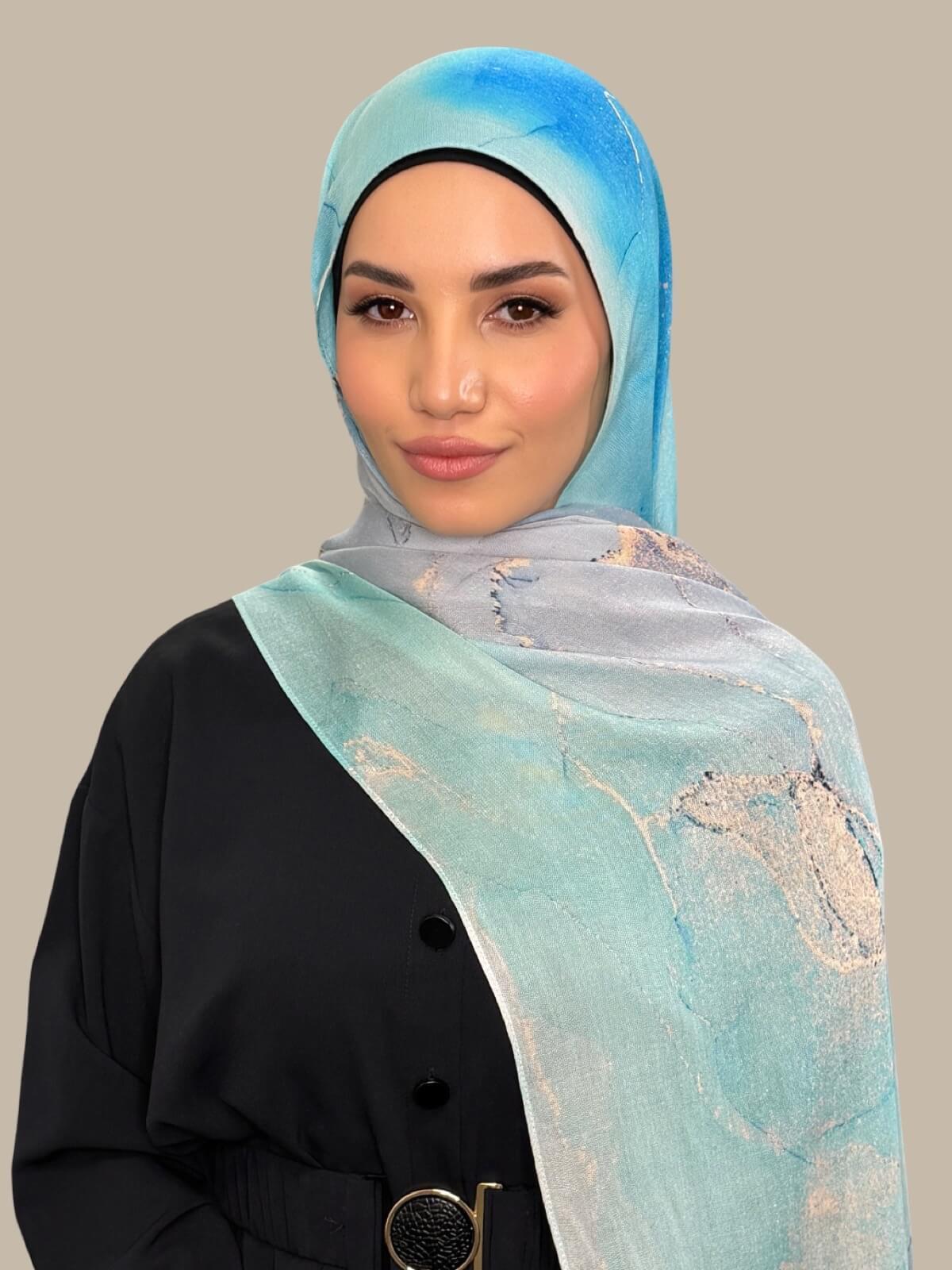 Print Modal Hijab-Amalfi Blue