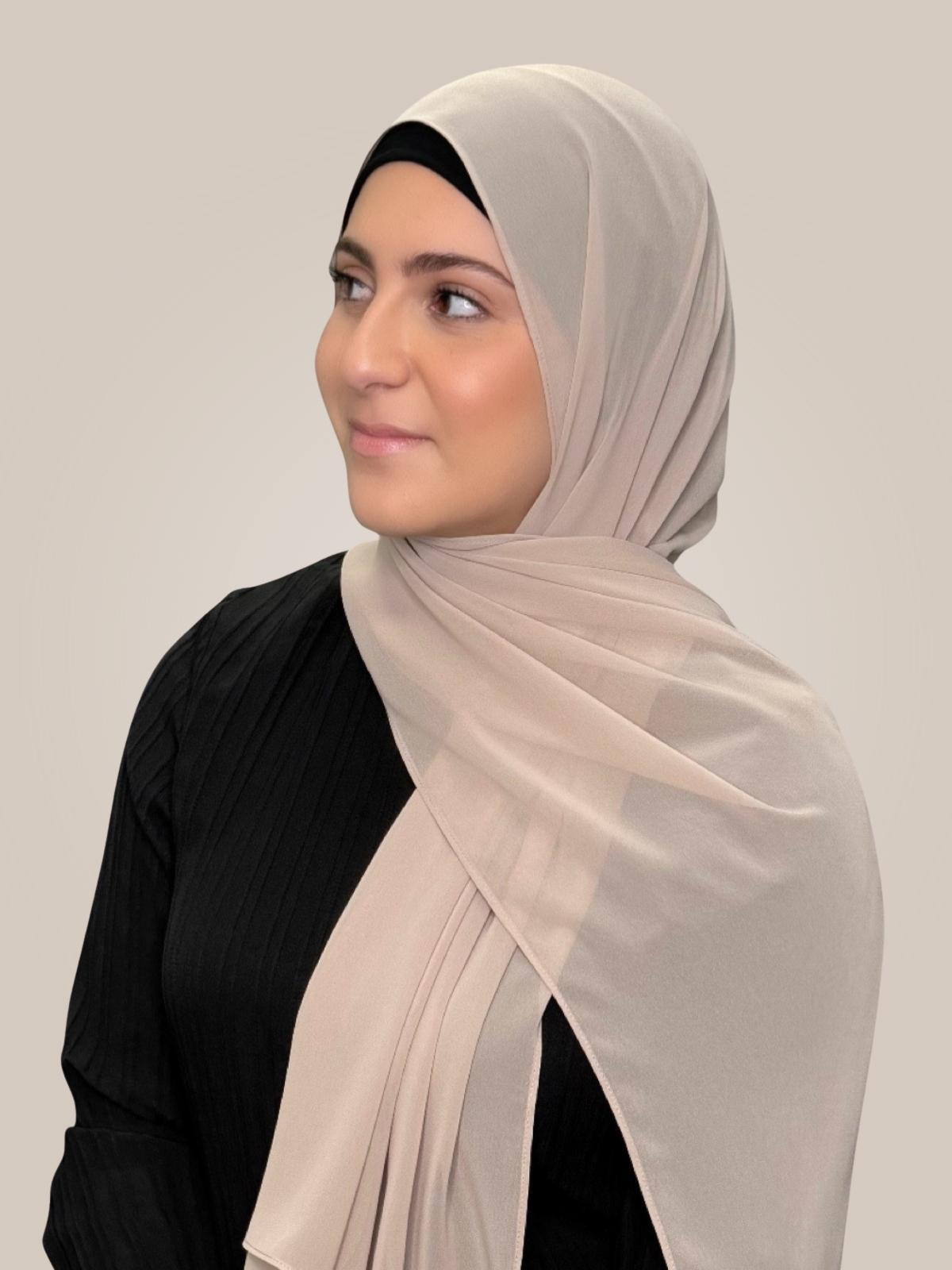 Modish Girl Luxury Chiffon Hijab-Oat