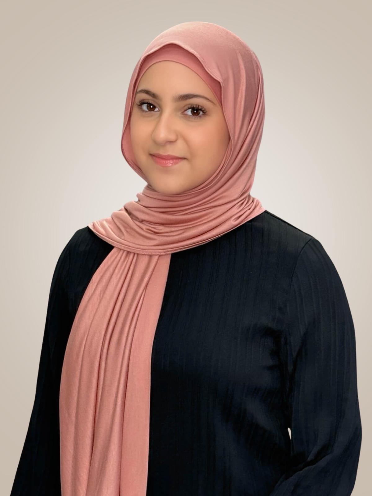 Modish Girl Premium Jersey Hijab-Wood Rose