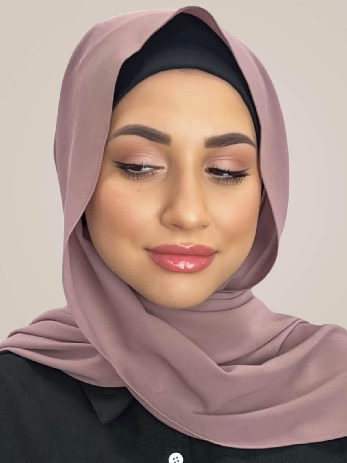 Classic Chiffon Hijab-Rose Taupe