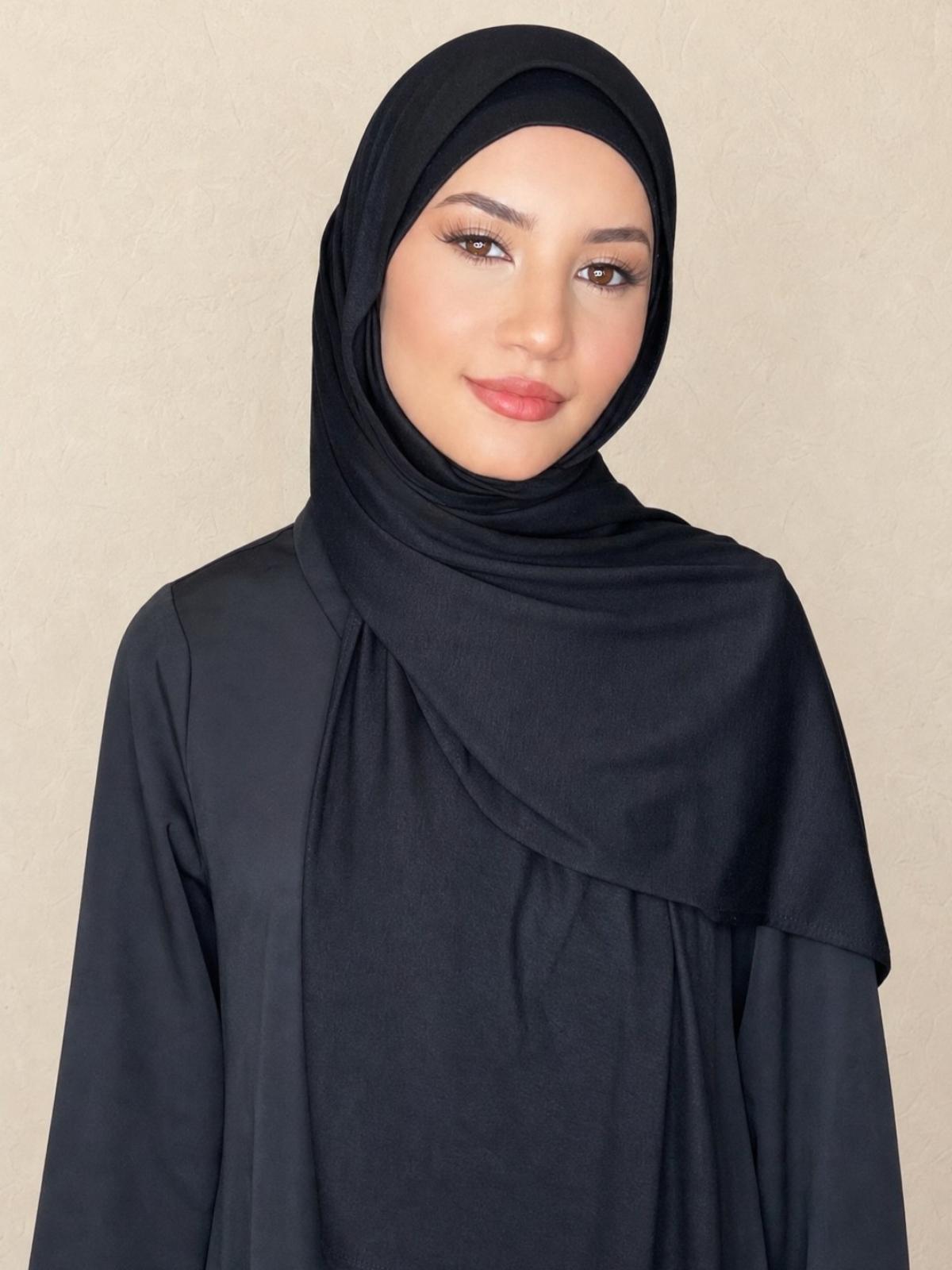 Classic Jersey hijab-Black