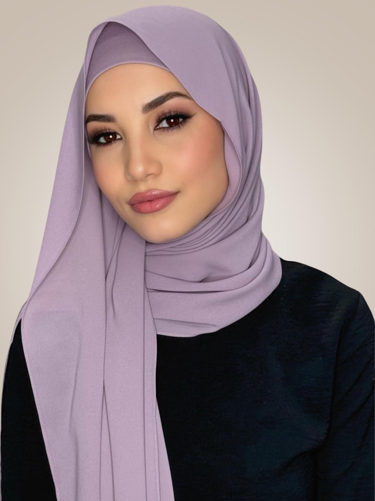 Matching Chiffon Hijab Set-Barely Mauve