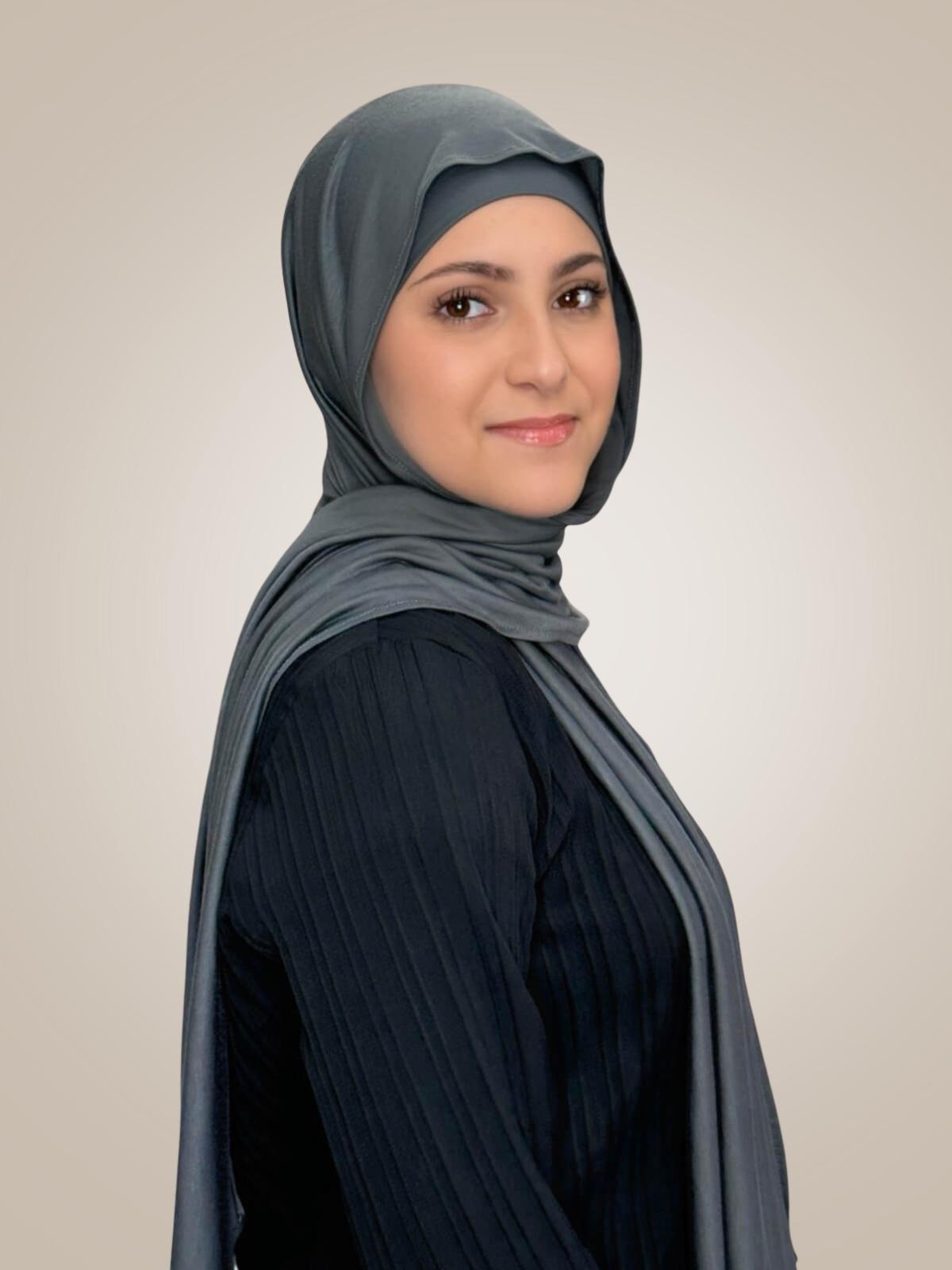 Modish Girl Premium Jersey hijab-Pebble Grey