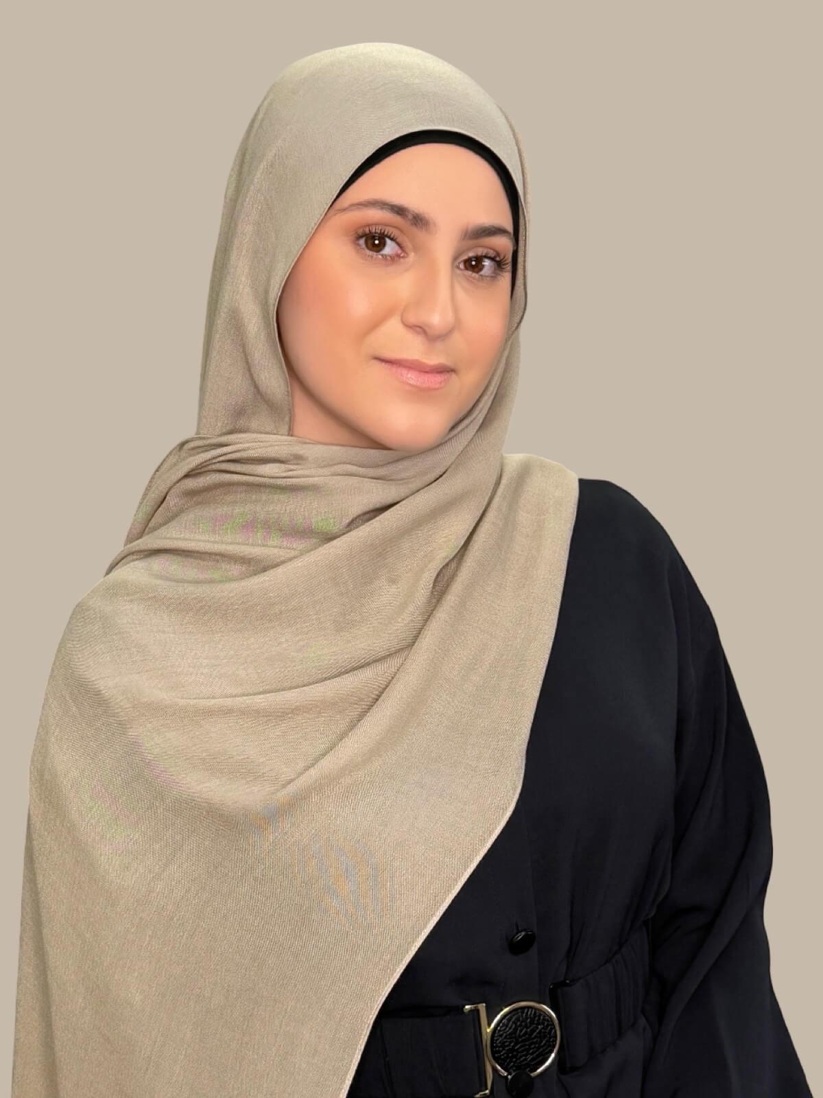 Modish Girl Cotton Modal Hijab-Wheat