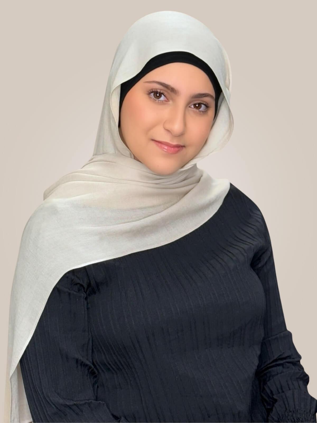 Modish Girl Cotton Modal Hijab-Sand