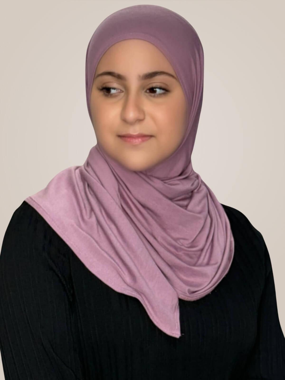 Modish Girl Pre-Sewn jersey hijab-Khaki Rose